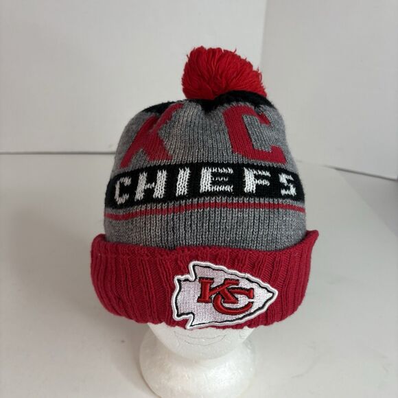 New Era Other - Kansas City Chiefs Cuffed Beanie Hat, Red, New Era, Pom
